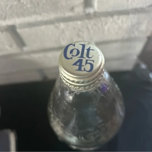 Colt 45 Malt Liquor 40 Ounce Bottle - Vintage